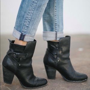 Rag and Bone Black Kinsey Booties Size 38.5